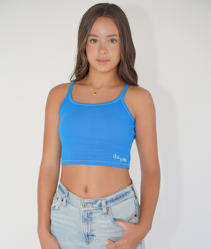 du you rib scoop neck tank