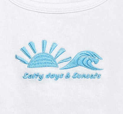SALTY DAYS  rib scoop neck tank
